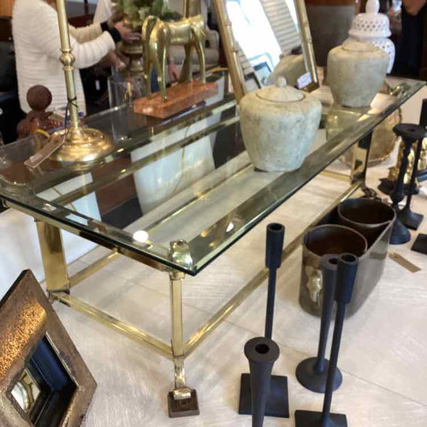 Hollywood Regency Brass Coffee Table