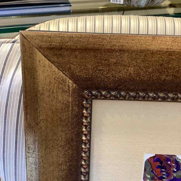 Iris Oil Painting with Gold Frame