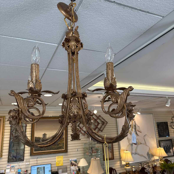 Gold 5 Light Chandelier