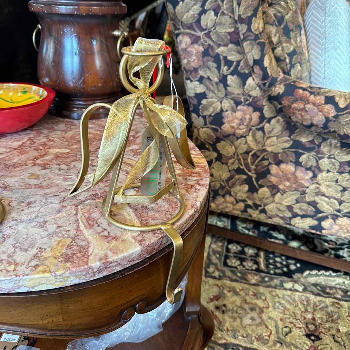 Gold Angel Stocking Holder