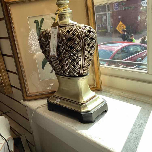 Resin Lamp with Oblong Shade