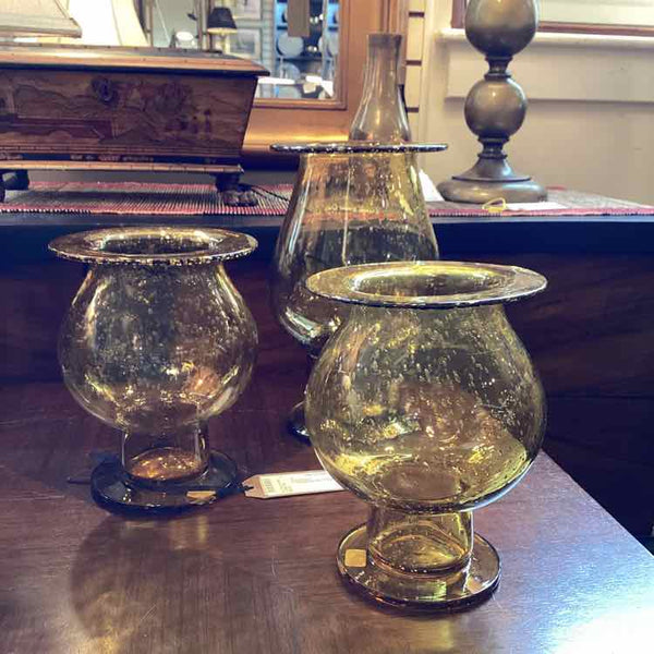 3 Piece Glass Candleholder