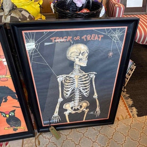 Trick or Treat Skeleton Poster