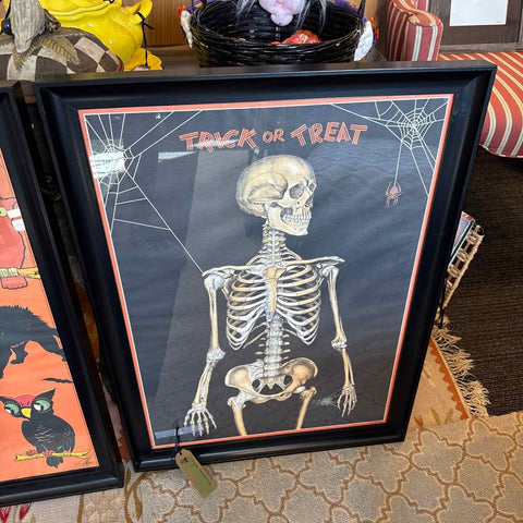 Trick or Treat Skeleton Poster