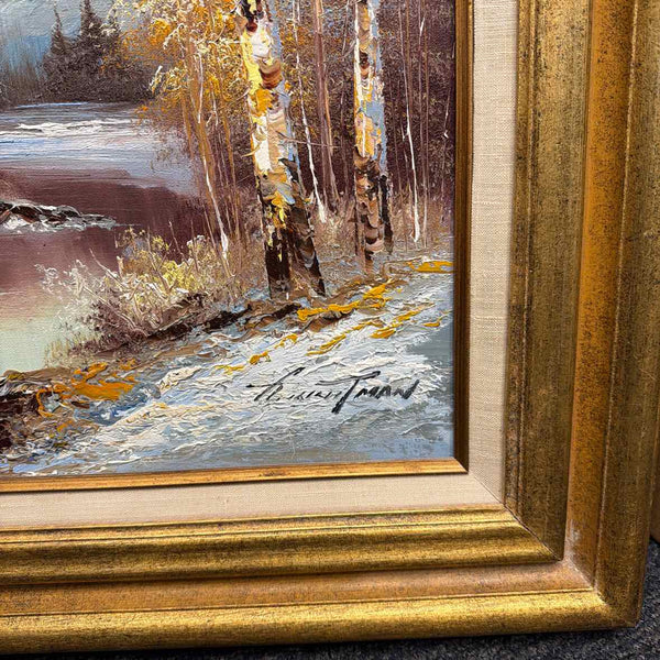 Winter Scene Oil Painting