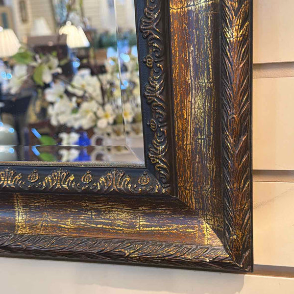Antique Gold Beveled Mirror