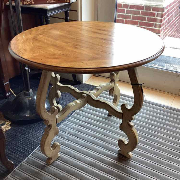 Hooker Round Table with Cream Base