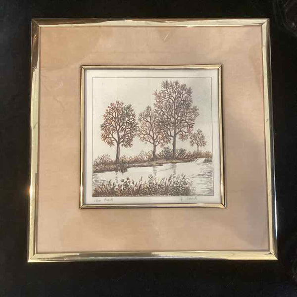 Framed Forest Scene