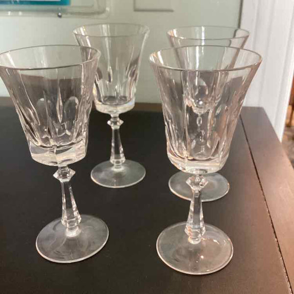 4 Gorham Cut Glass (4 oz) Glasses