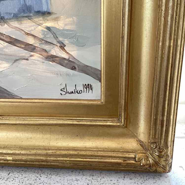 Storefront Window Oil Painting