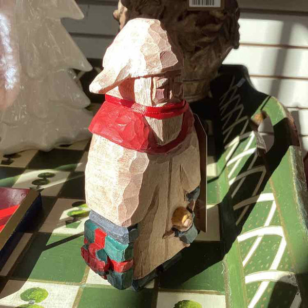 Wood Santa With Presents