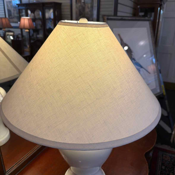 White Ginger Jar Lamp