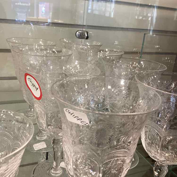 Webb Corbett Crystal Goblets Set of 8
