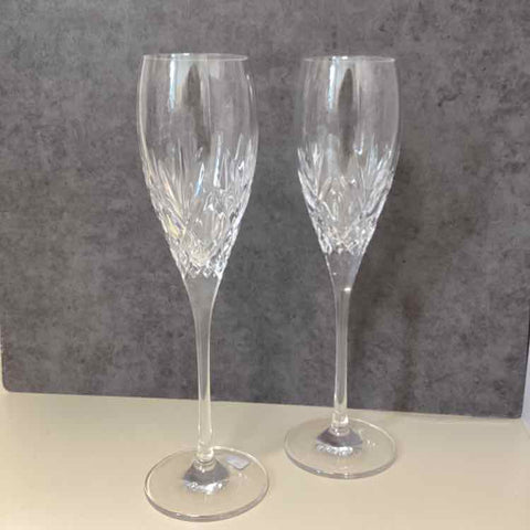 Pair of Waterford Champagne Flutes