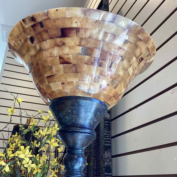 Torchiere Lamp with Mosaic Shade