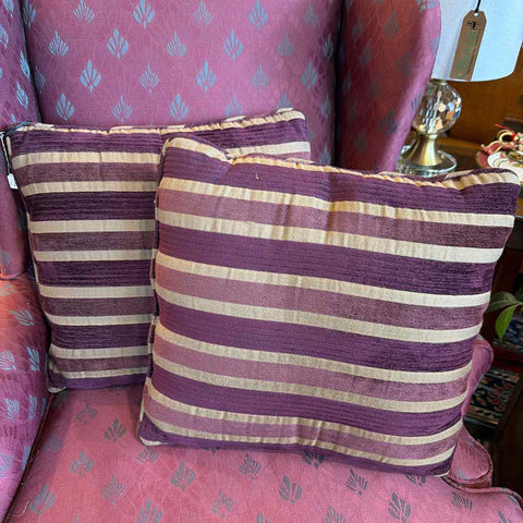Pair of Striped Pillows