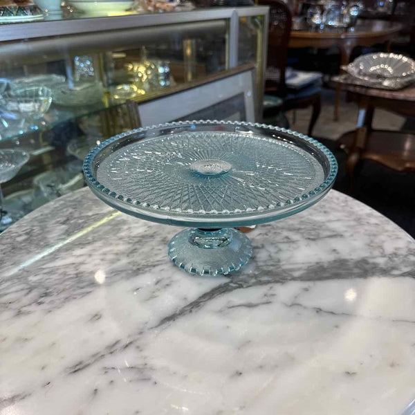Light Blue Cake Plate Stand