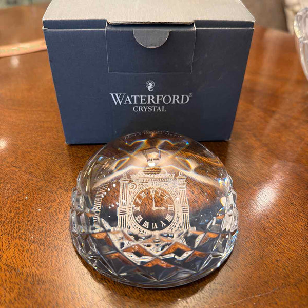 Marshall Fields Waterford Paperweight w/Box
