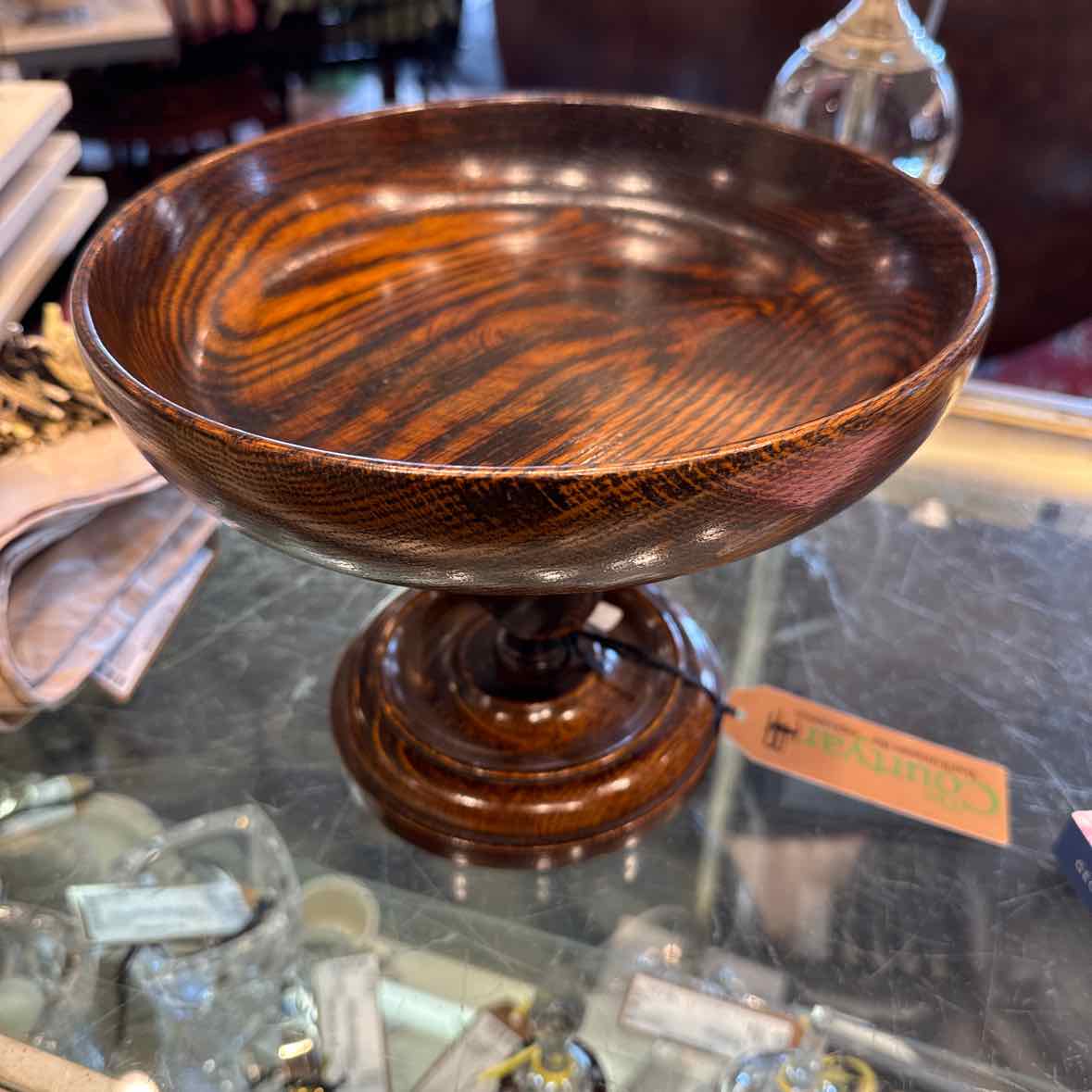 Wooden English Barley Twist Compote