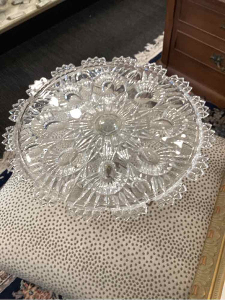 Shannon Crystal Cake Plate