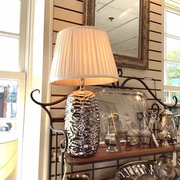 Lamp with Silver Base