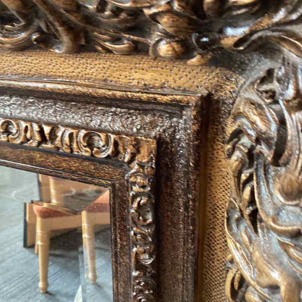 Large Mirror with Bronze Frame