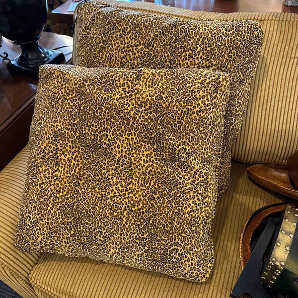 Pair of Cheetah Print Pillows