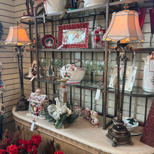 Pair of Candlestick Prism Lamp