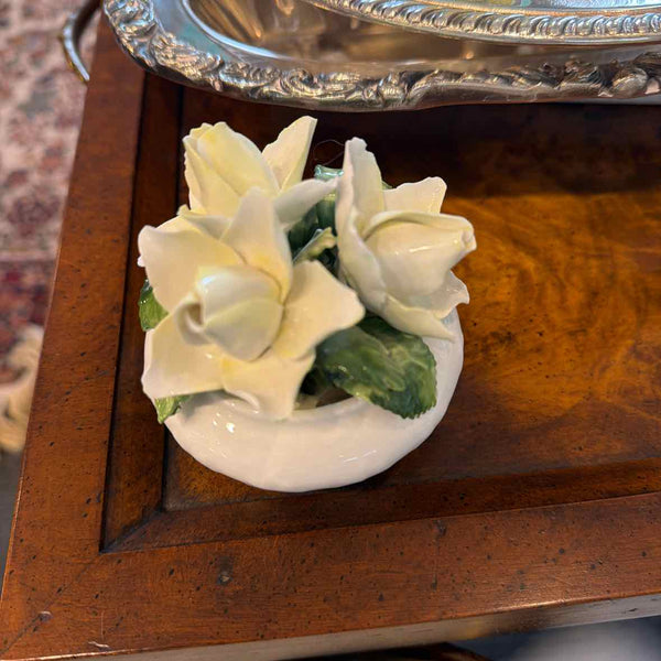 Porcelain White Rose Bouquet (Radner)