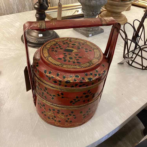 "As Is" Vintage Asian Three Tier Basket