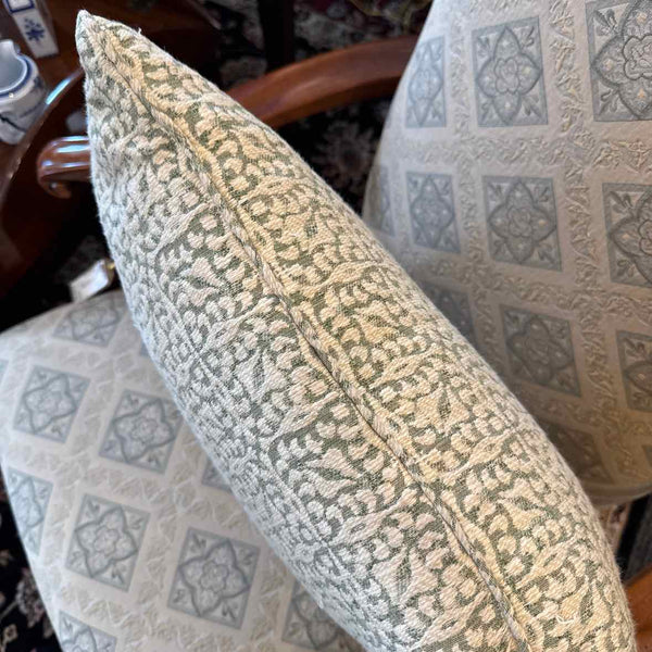 Green And Cream Pillow