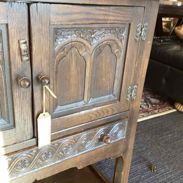 Vintage Ethan Allen Oak Server