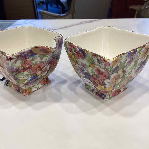 Chintzware Cream & Sugar