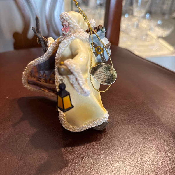 Thomas Kinkade Santa Ornament - Winter Scene on Cape