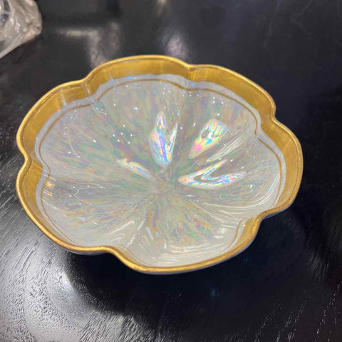 Opalescense Footed Dish