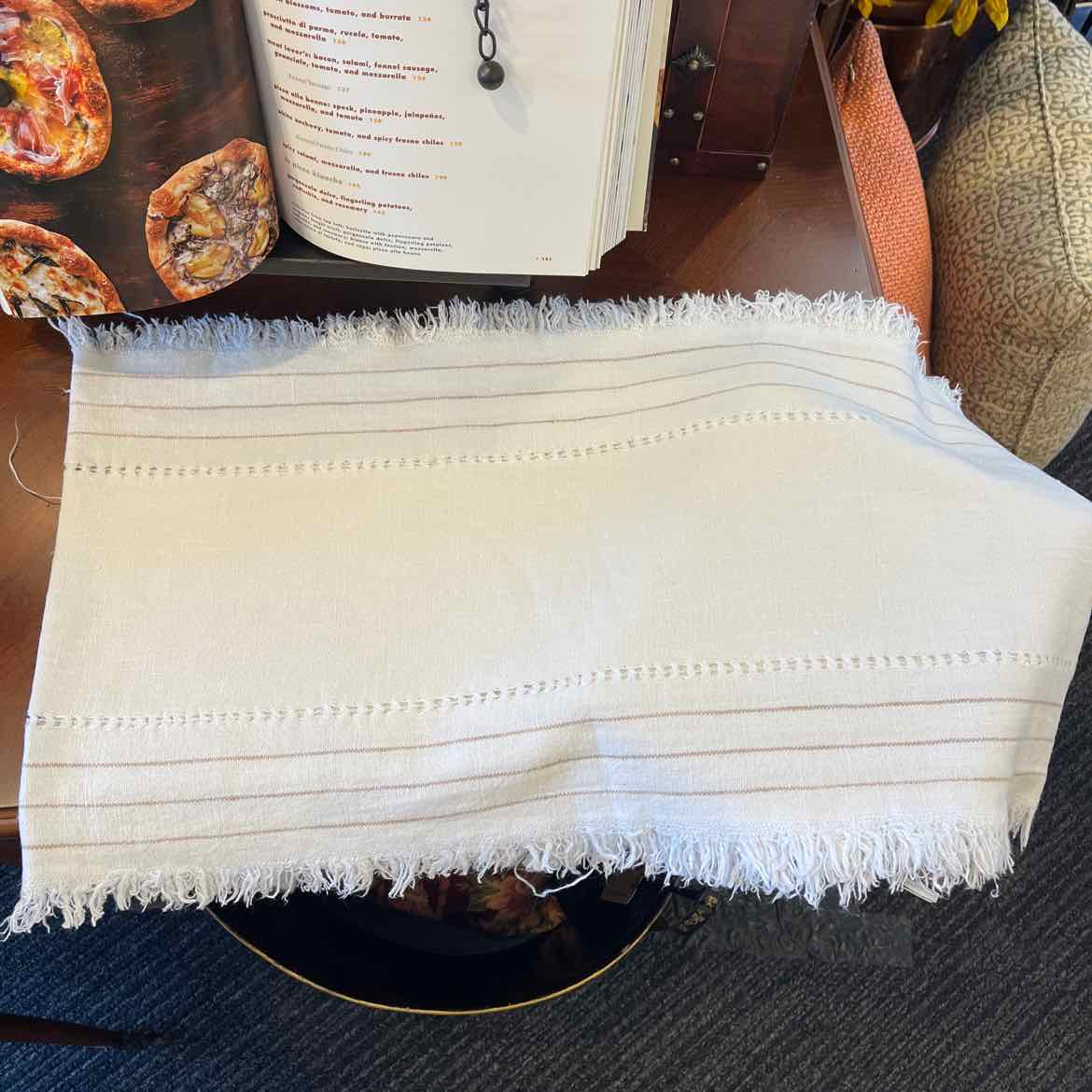 White Linen Table Runner