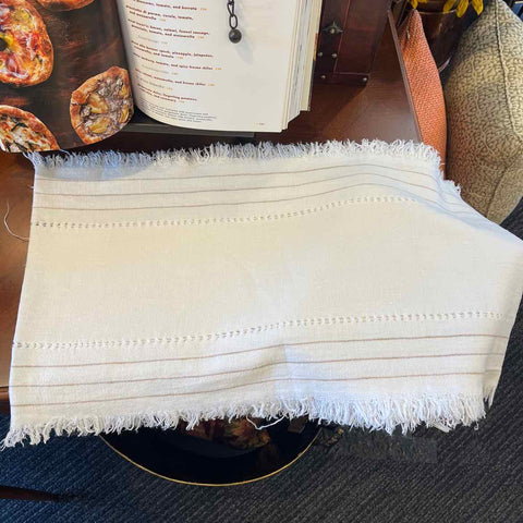 White Linen Table Runner