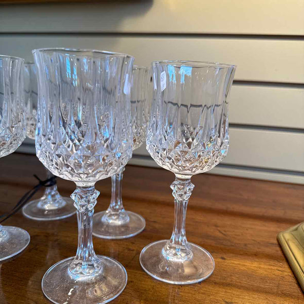 Six Wine Glasses