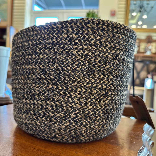 Black/Beige Woven Basket