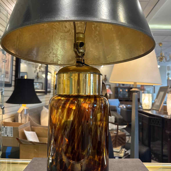Glass And Brass Lamp