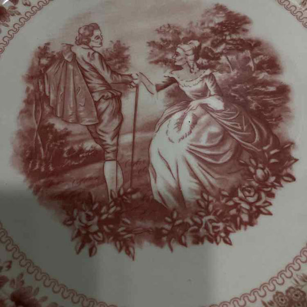 Victorian Bavarian Transferware Plate