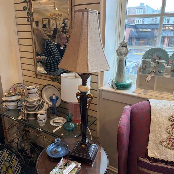 Pr. Resin Buffet Lamps