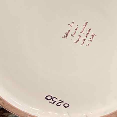 Large Italian Hand Painted Pitcher