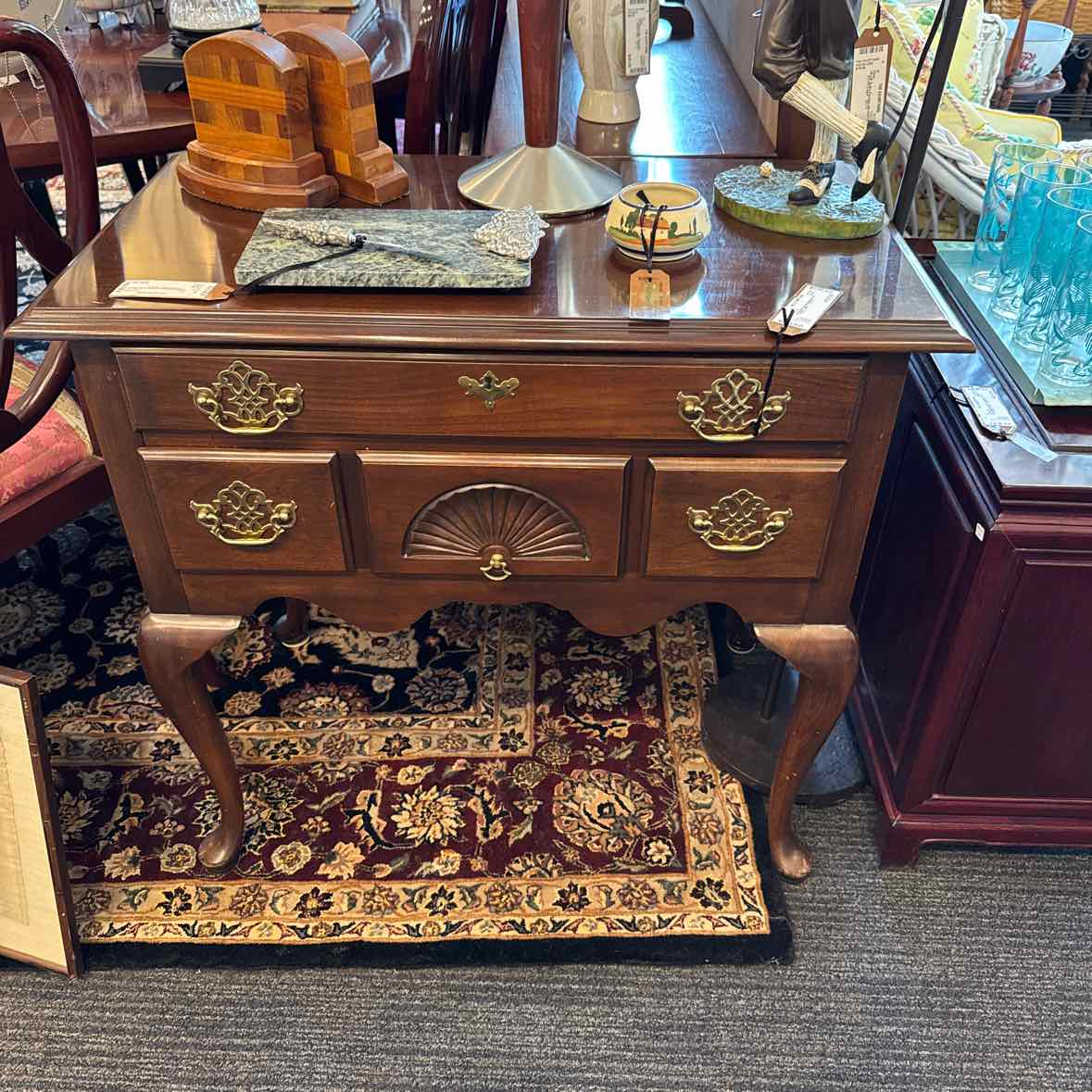 Harden Queen Anne Lowboy Dresser - 4 Drawers