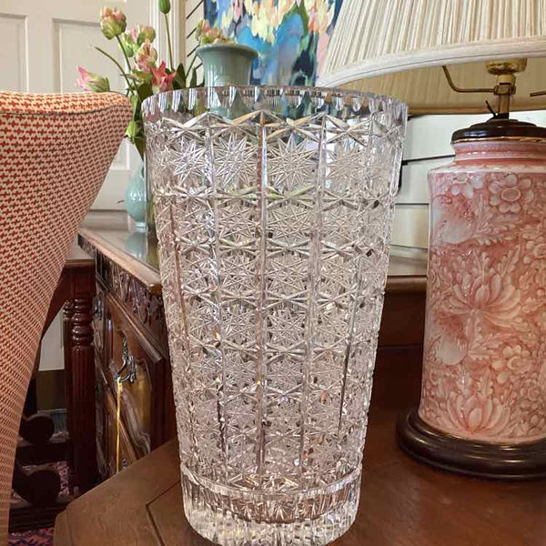Bohemian Lead Crystal Vase
