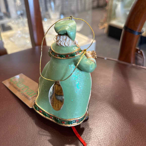 Thomas Kinkade Santa Ornament - Winter Scene on Cape