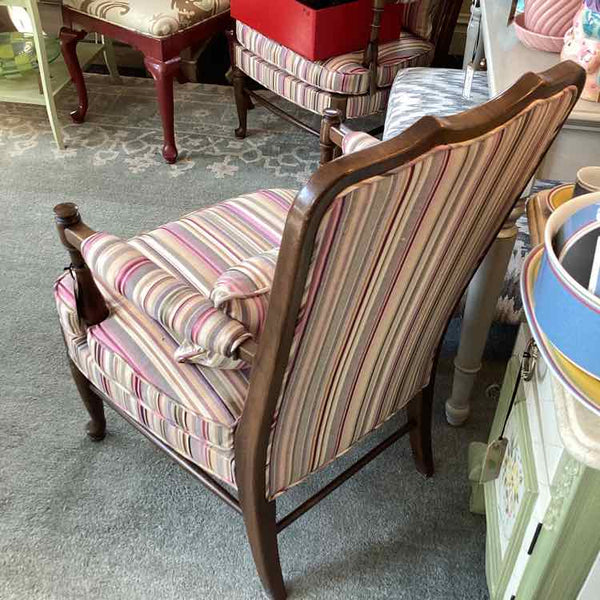Ethan Allen Striped Chair