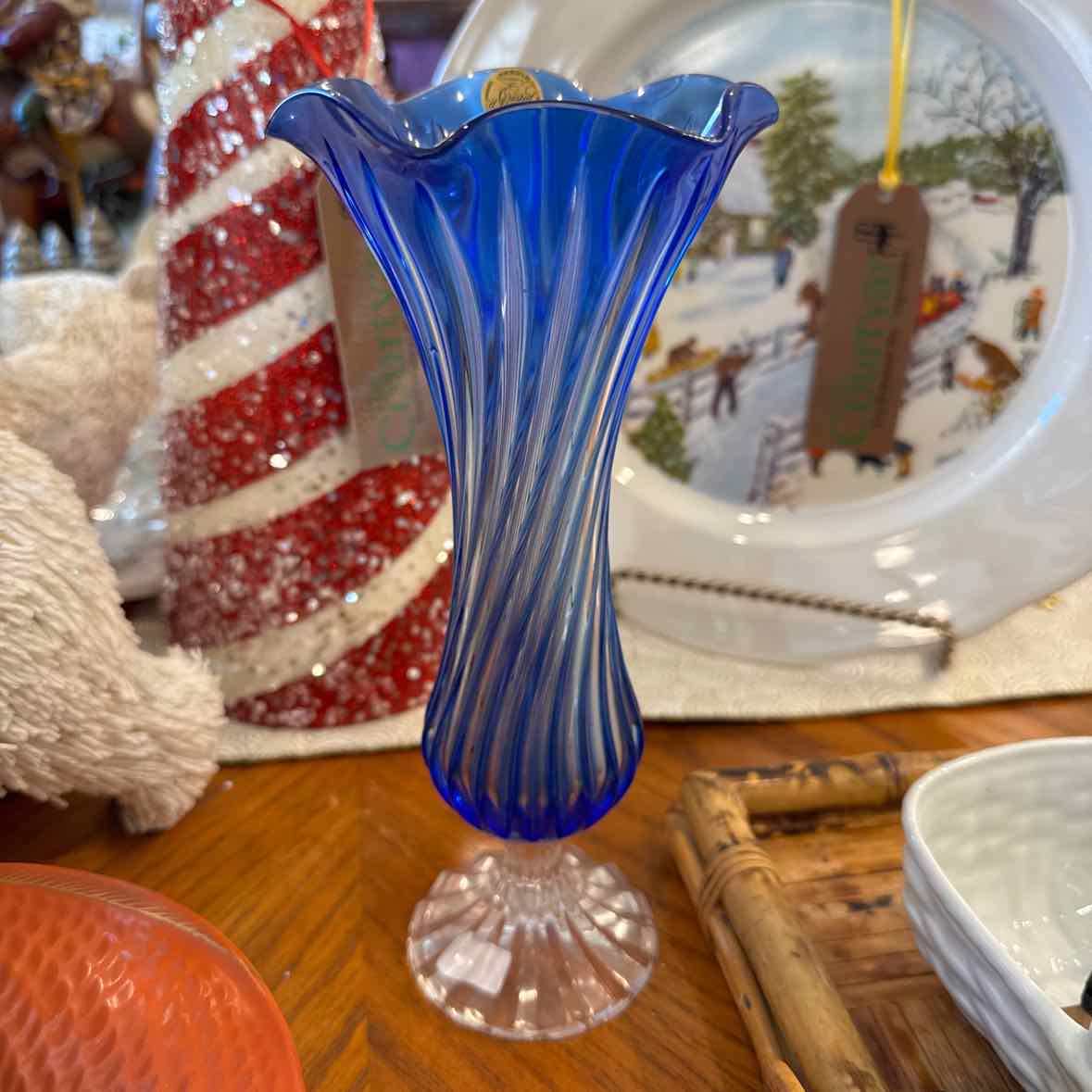 Blue Glass Vase