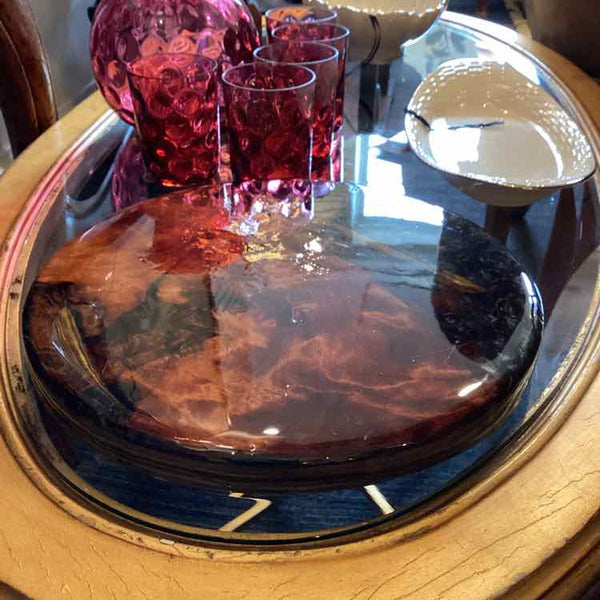 Wood And Acrylic Lazy Susan