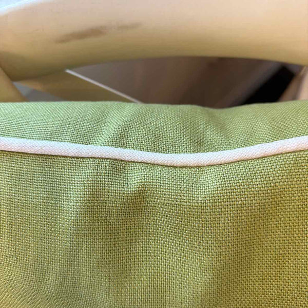 Chartreuse/White Cord Pillow